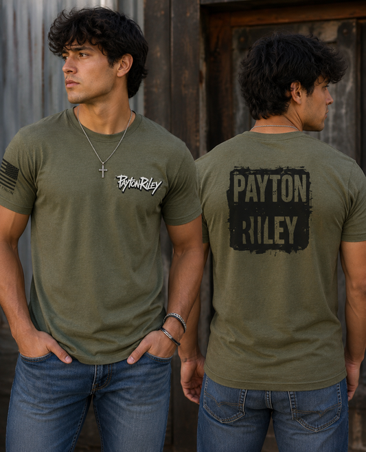 Military Green Patriot Crew Tshirt