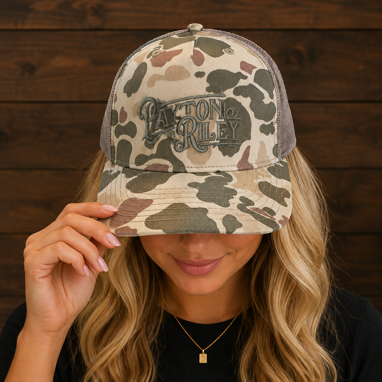 Tan Camo Hat