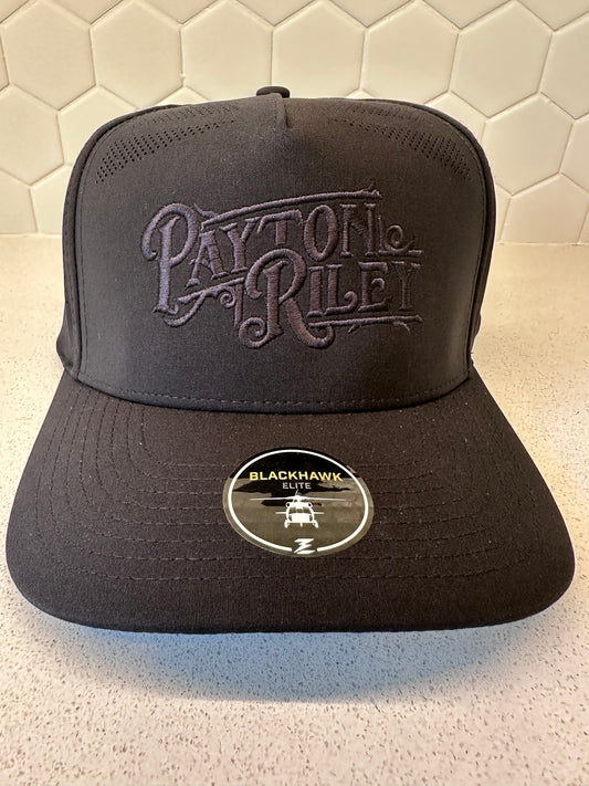 Black on Black PR Logo Hat