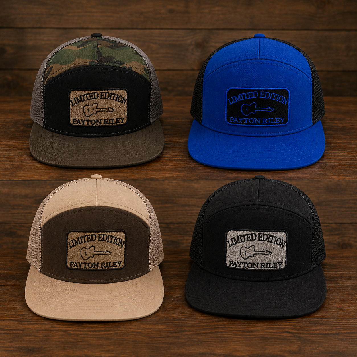 Flat Bill Payton Riley Hats